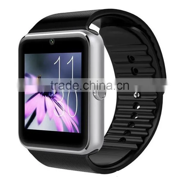 GT08 Smart Watch Compatible Platform IOS Android With Pedometer Camera Monitoring Sleep Sedentary Reminder for IPhone Samsung Ga