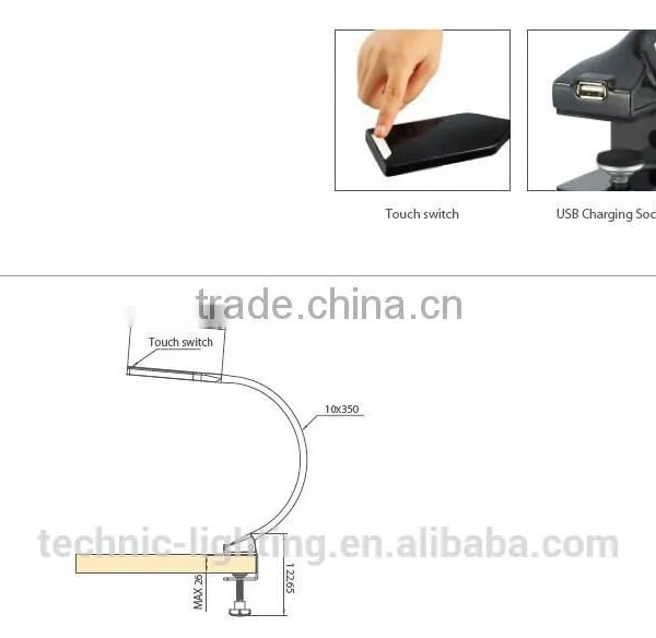 Phone Charging LED Reading Lamps With Clip photo-3