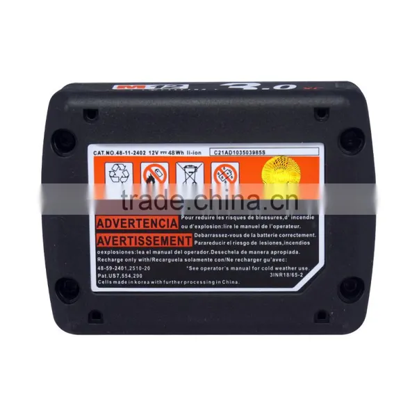 Battery Milwaukee Tools for 48-11-2440 M12 REDLITHIUM XC 4.0 Extended Capacity Battery M12B4 photo-5