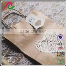 Recyclable Handmade Custom Made Kraft Paper Lace Wedding Gift Bags photo-6