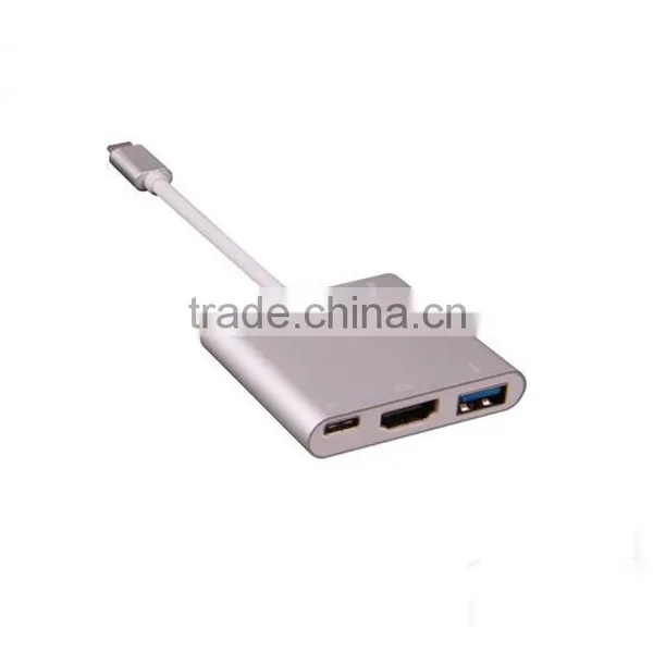 USB Type C 3.1 Hub to 4 Ports USB 3.0 Adapter Converter for the MacBook photo-6