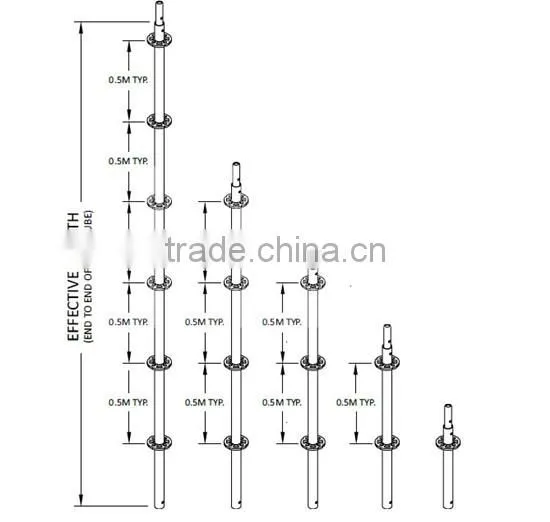 Scaffolding Part Aluminum Standard for Sale Made in China
