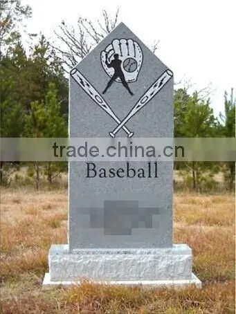 Factory Direct Baseball Chinese Granite Headstone