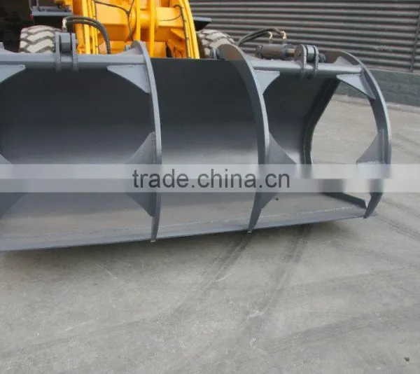 SZM ZL-16 Farm Front End Wheel Loader With Wood Grabble for Japanese Tractor photo-3