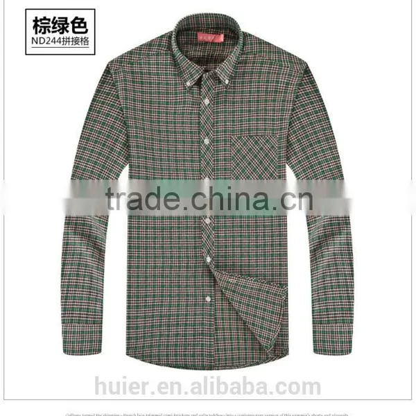 Customized Cotton Yarn Dyed Shirt Grey Fabric Man Shirt Fashion Check Shirts photo-5
