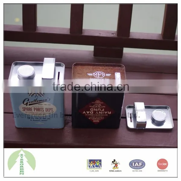 4 Color Offset Printing Metal Packaging 12.20*7.80*15.30 cm Made in Guangdong photo-3