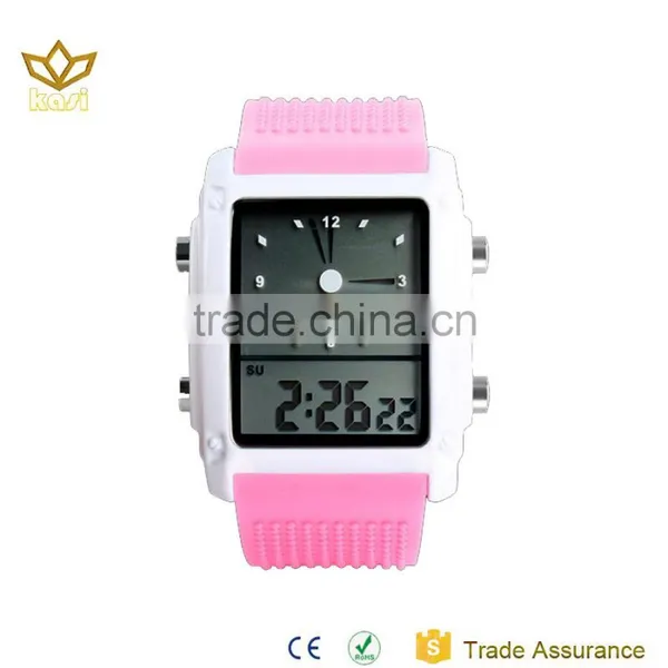 Backlight Watch Dial Multiple Silicone Strap Watch 1086
