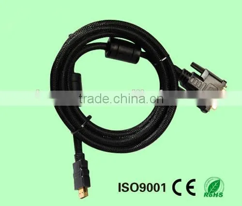 High Speed HDMI to DVI Cable DVI 24+1 With Triple Shield For Video Transmission photo-2