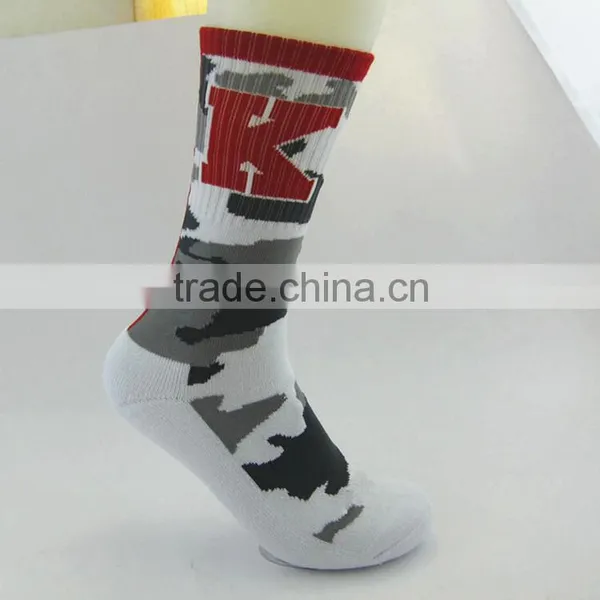 Wholesale Custom Happy Women White Terry Socks photo-6