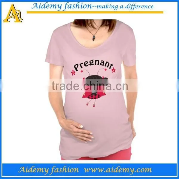 Wholesale Custom High Quality Maternity t Shirts in Print Logo photo-3