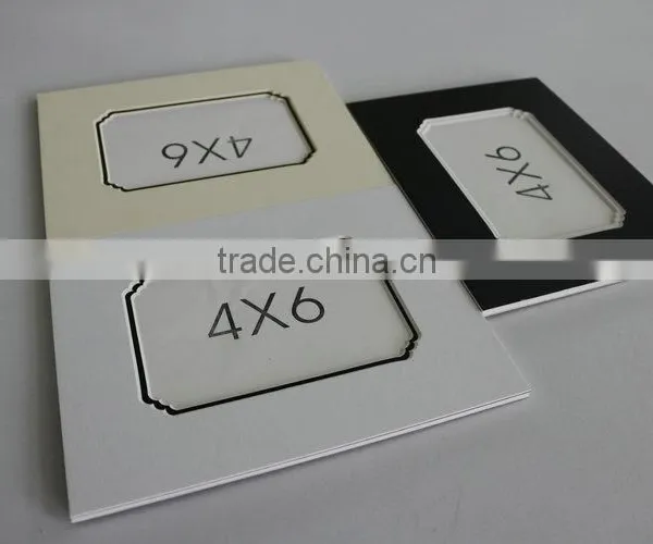 Promotional Gift Outer Size 6*8" Inner Cut 4x6" Wholesale Black Paper Frame photo-5