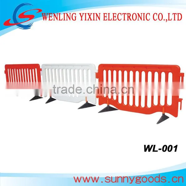 yellow traffic plastic pliable barrier