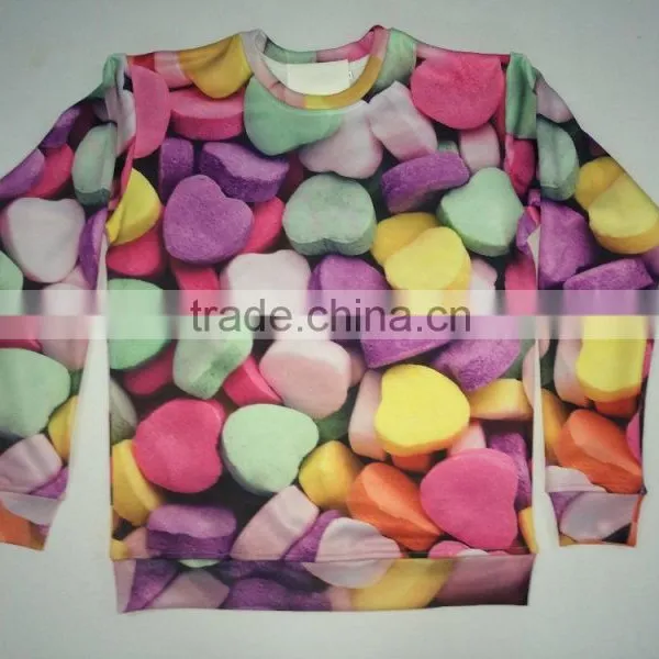 Women Latest Design Custom Sublimation 3D Printing Hoodie Crewneck Sweatshirt Wholesale photo-3