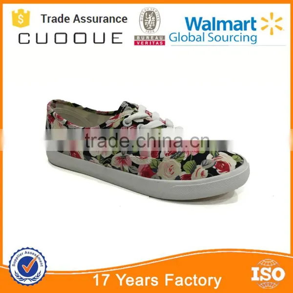 Top Sale New Model Flower Canvas Shoes for Women