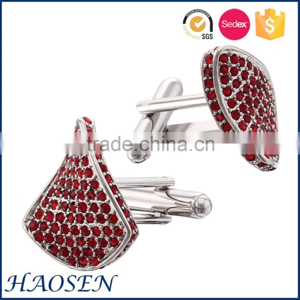 2015 New Arrival Rose Gold Plated Jewelry Crystal Cufflinks photo-2