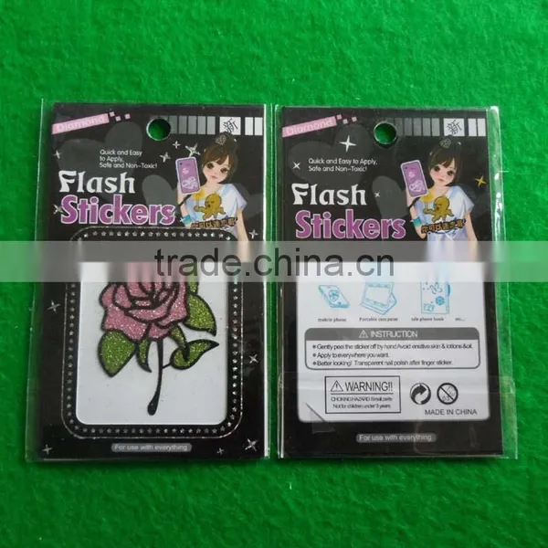 Gllitter Powder Rose Cartoon Sticker photo-2