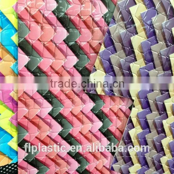 Pearl Embossing Printing Pvc Leather photo-6