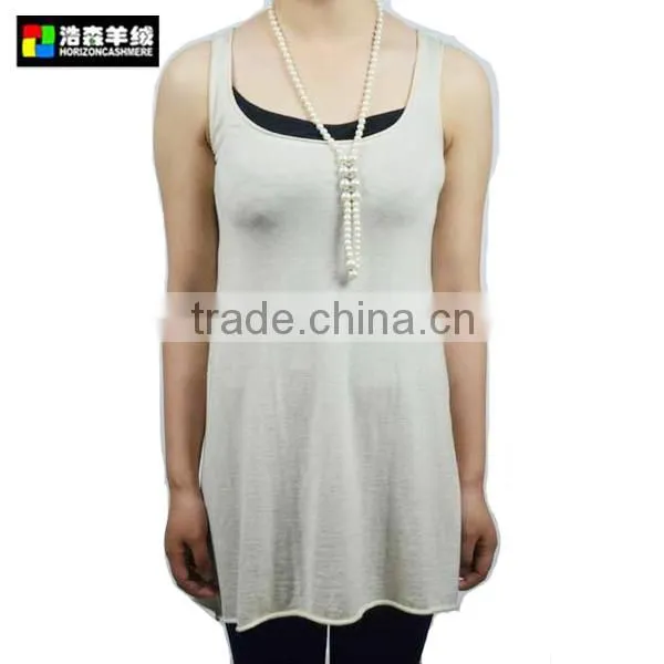 Women Concise Wool Cashmere Sweater, Women Comfortable Blend Long Sweater
