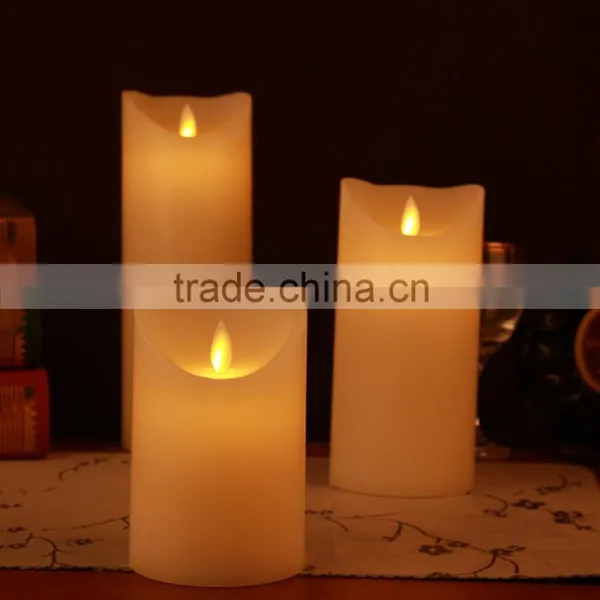 Ivory Flameless Moving Wick Led Candle,led Moving Flame Candle,flameless Led Candle photo-3