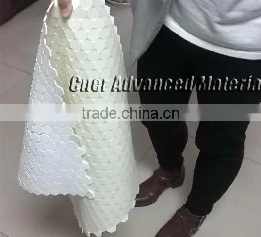 Alumina Ceramic Mat, Square, Hexagonal Ceramic Element With Net Backing photo-3