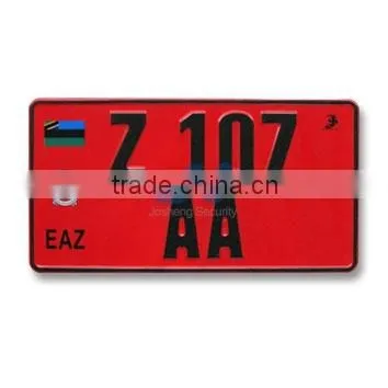 High Security Car License Plate
