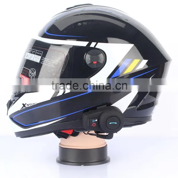 1 Pcs BT Interphone Bluetooth Helmet Intercom Headset Full Duplex Intercomunicador Bluetooth For 3 Rider 500M Intercom photo-6