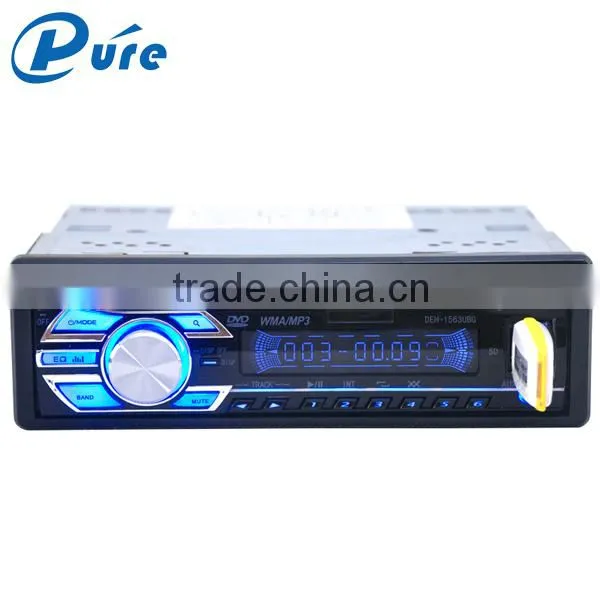 High Quality 1 Din Car DVD Player With DVD/VCD/CD/CD-R/CD-RW/MP3/MP4/AVI/DAT/DIVX