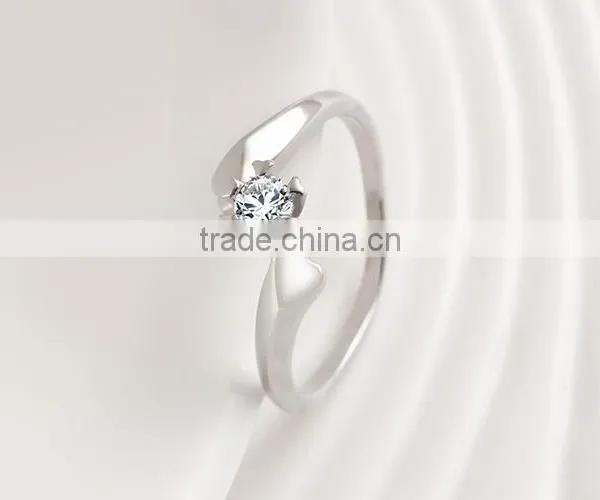 1 Gram Gold Rings Jewelry Zircon Wedding Silver Ring photo-2