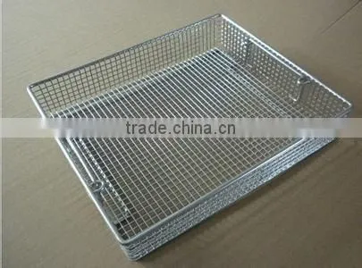 Stainless Steel Wire Basket Fry Basket /cleaning Metal Baskets/drying Wire Basket /rack /medical Instrument Cleaning Baskets photo-2