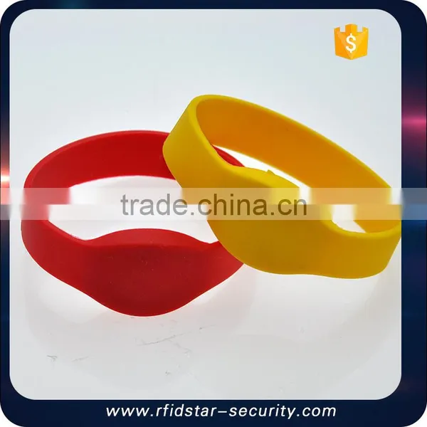 125KHz RFID Compatible ID Bracelet Waterproof Silicone Wristband photo-2