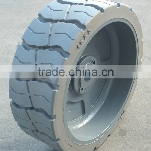 26 ft Narrow Electric Scissor Lift 16x5x12 Tire Fill /Type Solid Non-marking Tyre 16x5 for Genie GS2630-GS2646 photo-6