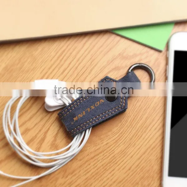 0.2M VOXLINK 5V 1A Gift Type Denim Key Chain USB Cable Charger Micro USB Data Cable for Xiaomi Samsung photo-6