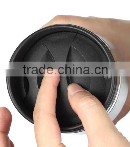 High Grade Double Wall 500ml Stainless Steel Thermos Vacuum Travel Mug photo-2