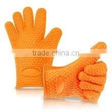 High Quality Food Grade Heat Resistant Silicon BBQ Glove photo-3