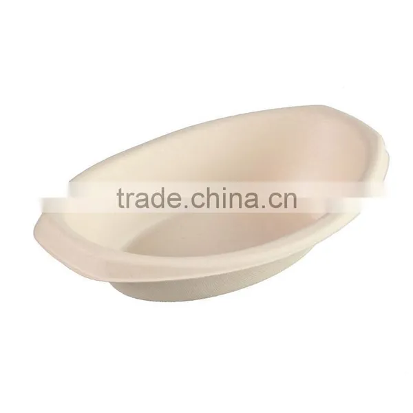 Biodegradable Elegant Sugarcane 650ml Food Container HRB02 photo-2