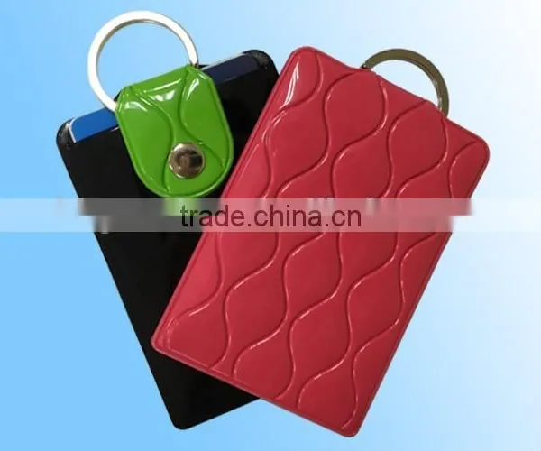 Fashionable Pvc Business Card Holder With Keyring,plastic Card Case With Keyring photo-2