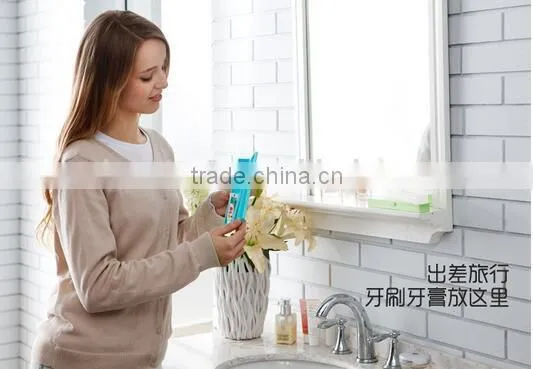 X012 Portable Travel Toothbrush Case Rectangle Toothbrush Box Plastic Toothbrush Storage Box photo-2