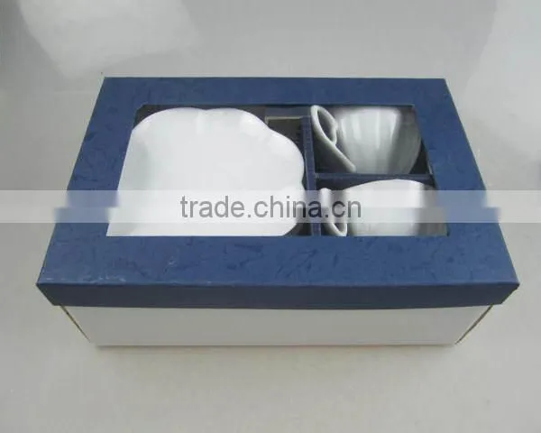 Pure White Promotion Coffee Cup Set With Gift Box photo-2