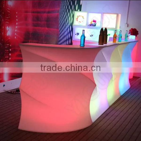 High End Nightclub Bar Counter, Luxury LED Bar Counter/bar Table Design photo-4