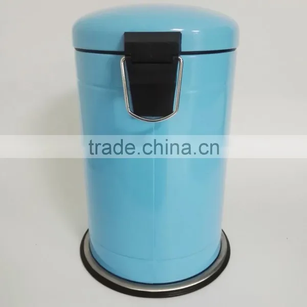 Powder Coated Dustbin 12L Stainless Steel Foot Pedal Trash Can Kitchen Waste Bin photo-4