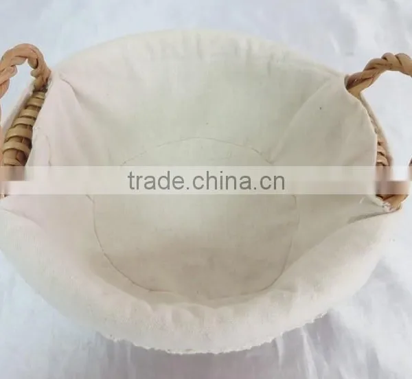 High Quality Woven Willow Round Bread Basket With Handles photo-4