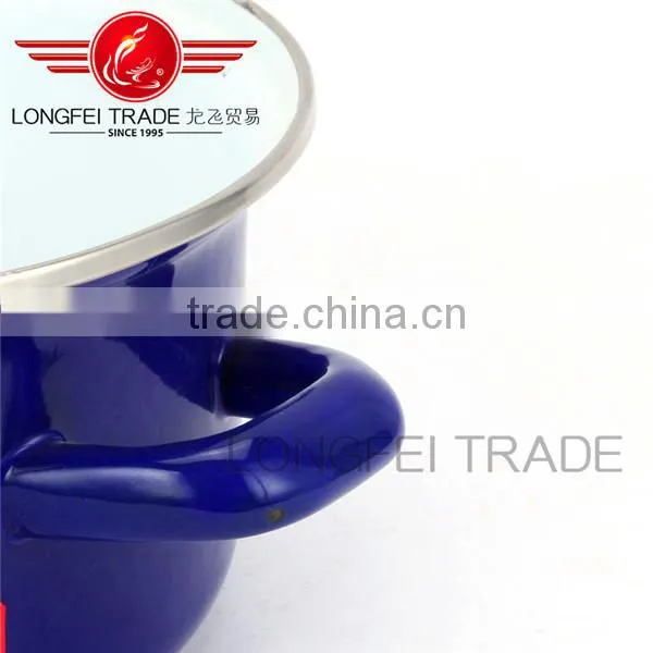 Longfei Persimmon Type Enamel Casserole Set / Cooking Pot photo-5