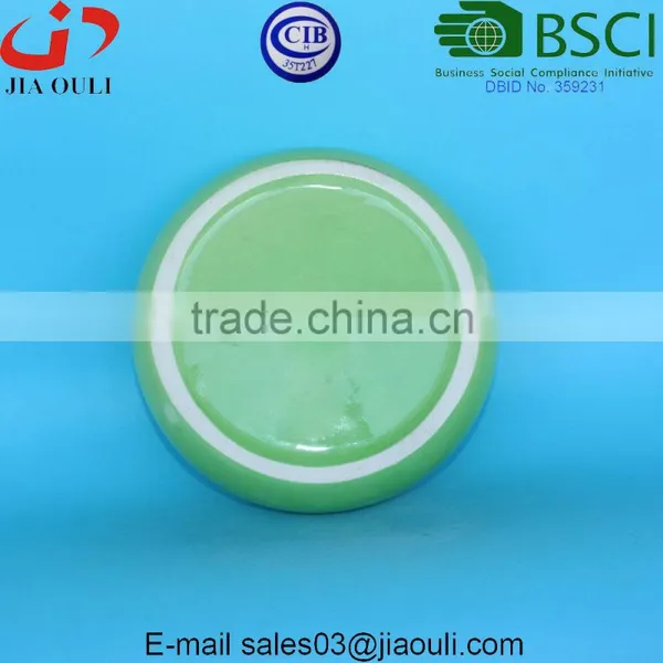 Decorative Display Bowl Round White/green Ceramic Succulent Plant Flower Planter Pot photo-6