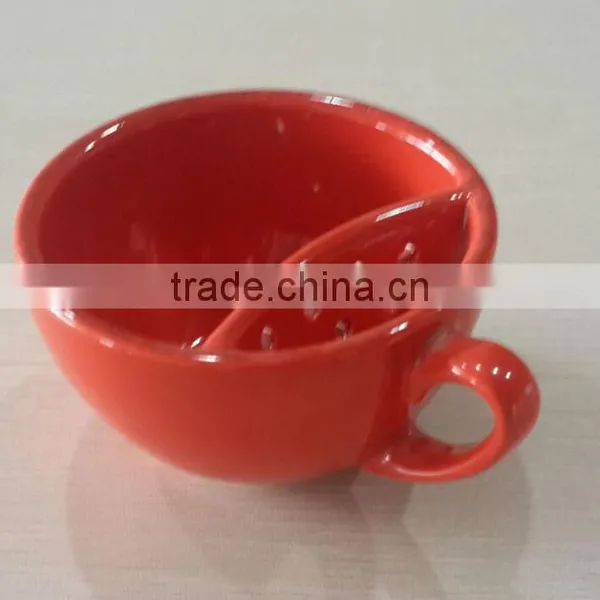 Wholesale 200ml Unique Ceramic Tea Filter Mug photo-4