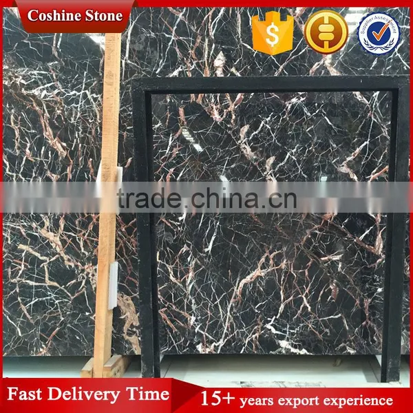 Black Marble With Red Veins Chinese Cuckoo Red Marble photo-4