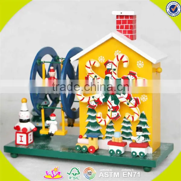 Wholesale Baby Wooden Musical Box Christmas Kids Wooden Musical Box Fashioned Wooden Musical Box W07B017A photo-2