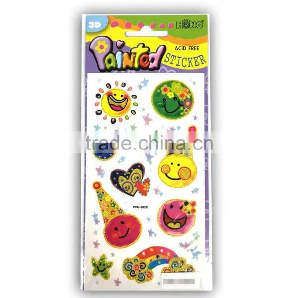 3D Painted Sticker, Vivid Painted Sticker, Sky Sticker, Acid Free Painted Sticker