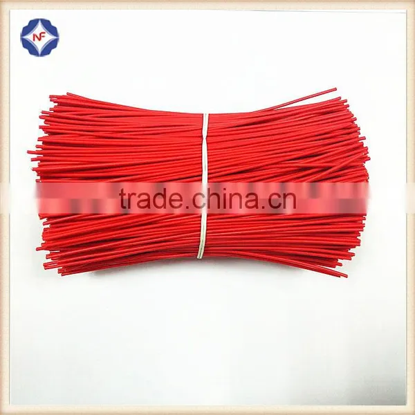 Widely Used Red Single Wire Plastic Coated Twist Tie photo-3