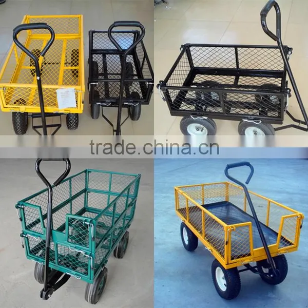 Metal Hand Pull Garden Tool Cart photo-4