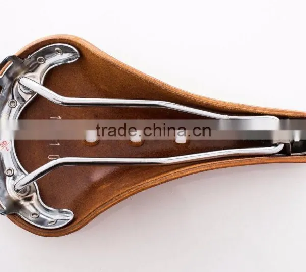 Still Promenade Saddle Vintage Classic Hand Made Leather Bicycle Saddle -Honey photo-4